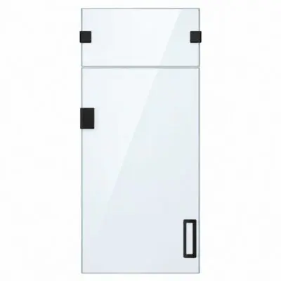Frameless glass door